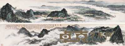杨彦 2003年作 忆江南 手卷 45×480cm